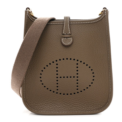 Hermes Taurillon Clemence Evelyne TPM Etoupe 1 of 11