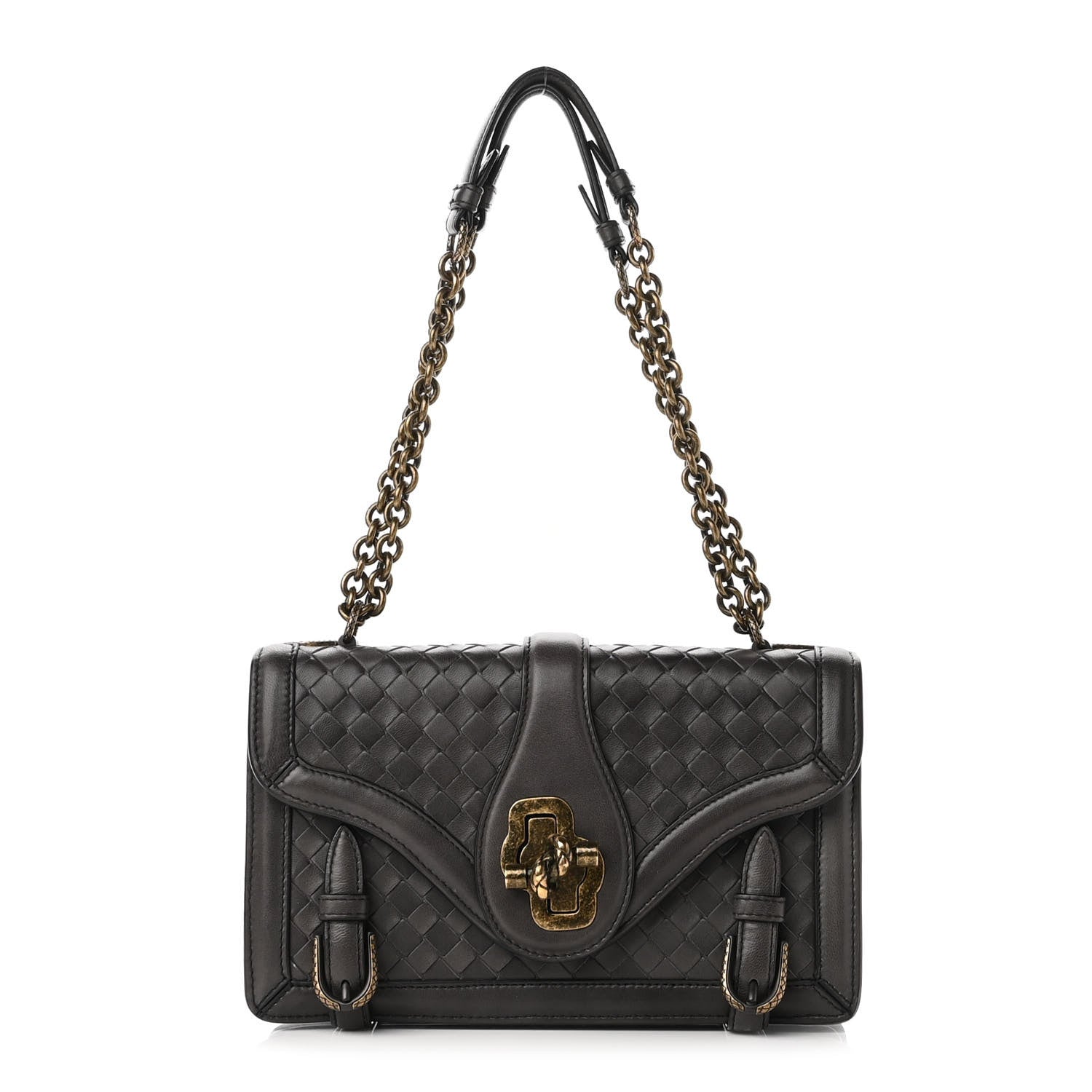 Bottega Veneta Intrecciato City Knot Bag Grey 1 of 9