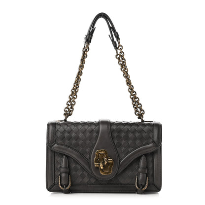 Bottega Veneta Intrecciato City Knot Bag Grey 1 of 9