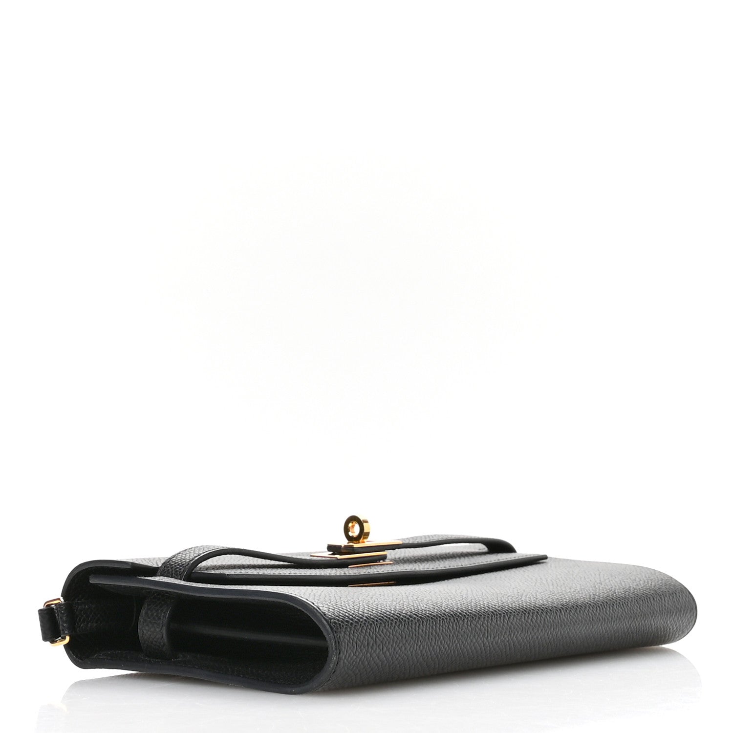 Hermes Epsom Kelly Wallet To Go Black 4 of 11