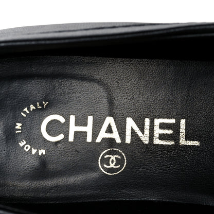 Chanel Lambskin Quilted CC Turnlock Loafers 39 Black 7 of 9