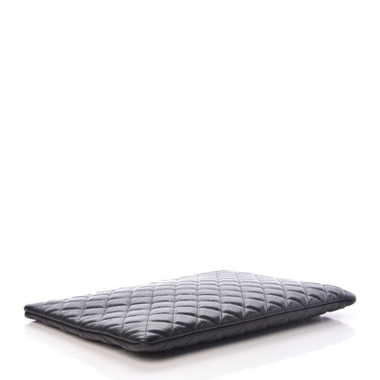 Chanel Caviar Quilted Large Cosmetic Case Black 4 of 8