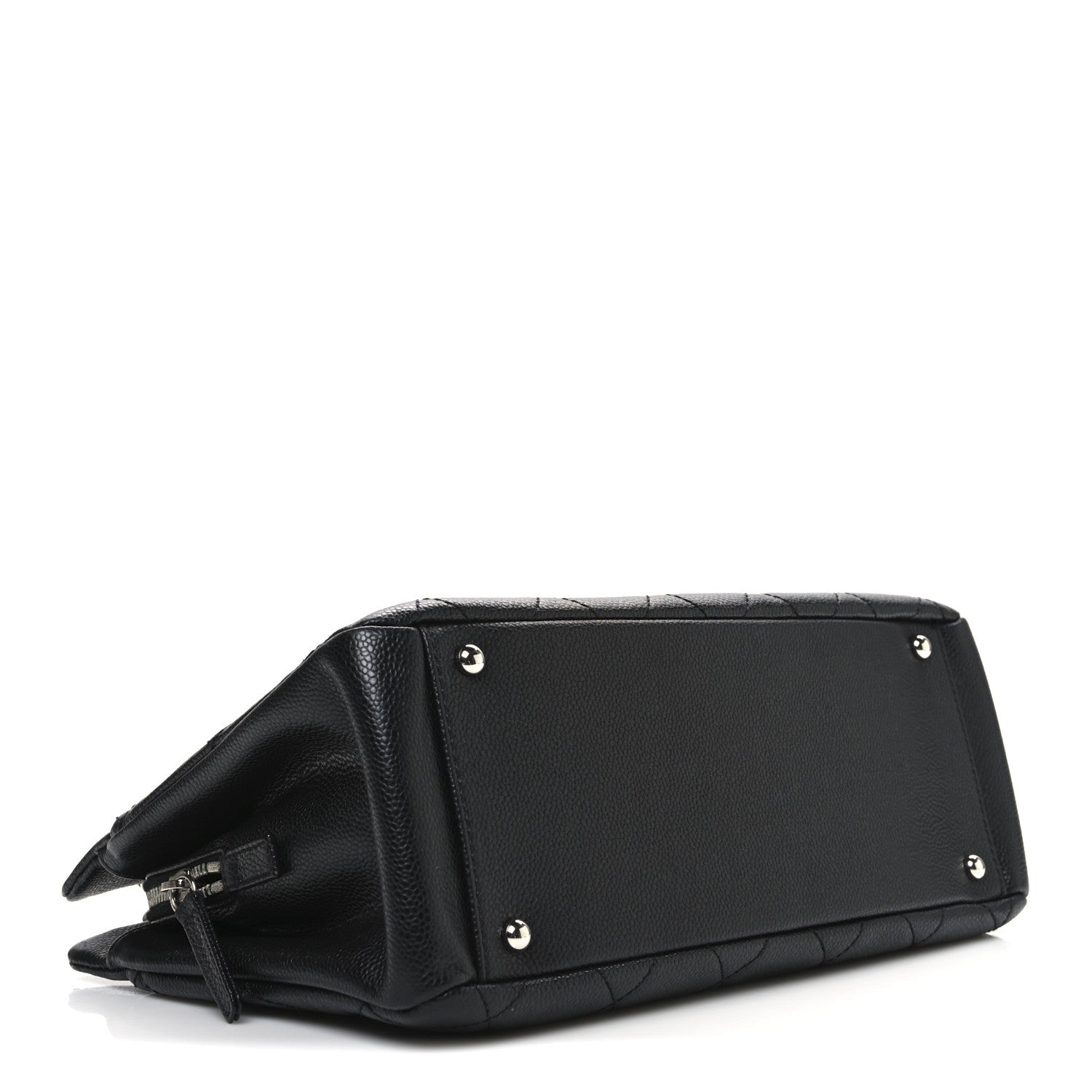 Chanel Caviar Quilted CC Timeless Soft Tote Black 4 of 10