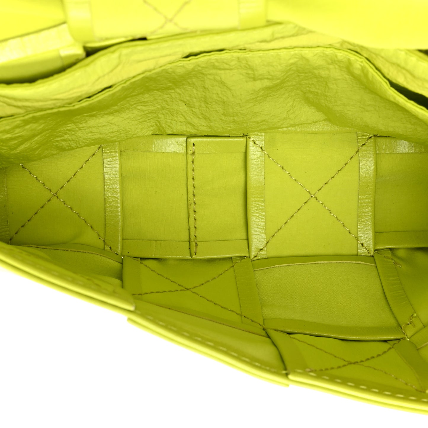 Paper Calfskin Intreccio Cassette Belt Bag Kiwi