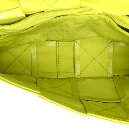 Bottega Veneta Paper Calfskin Intreccio Cassette Belt Bag Kiwi 5 of 12