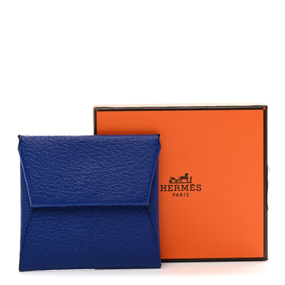 Hermes Chevre Mysore Bastia Coin Purse Bleu Electrique 8 of 8