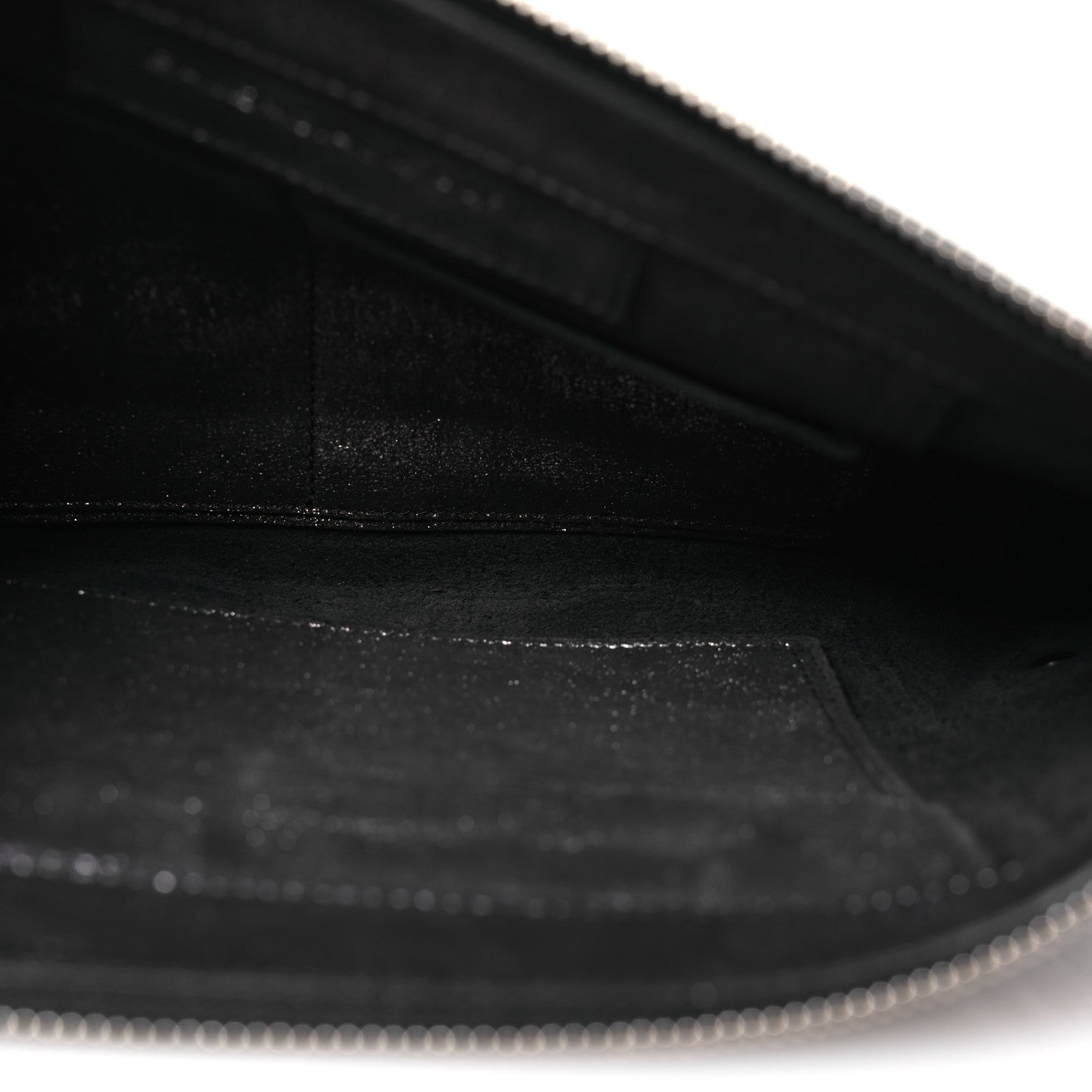 Balenciaga Metallic Calfskin Milky Way Papier Clutch Black 5 of 8