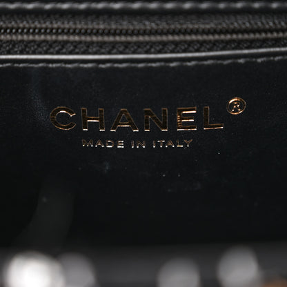 Chanel Tweed Quilted Nano Kelly Shopper Black White 6 of 12