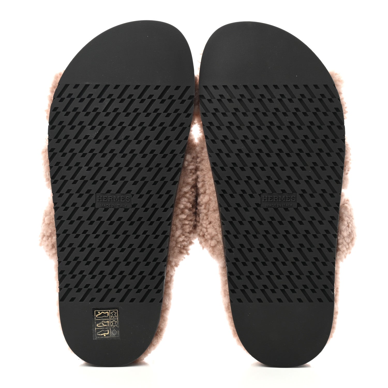Hermes Woolskin Womens Chypre Sandals 38 Bois De Santal 6 of 8