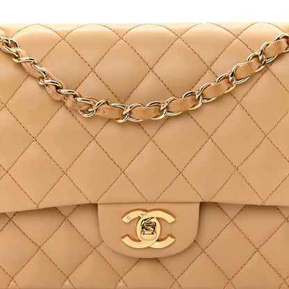 Chanel Lambskin Quilted Medium Double Flap Beige 8 of 10