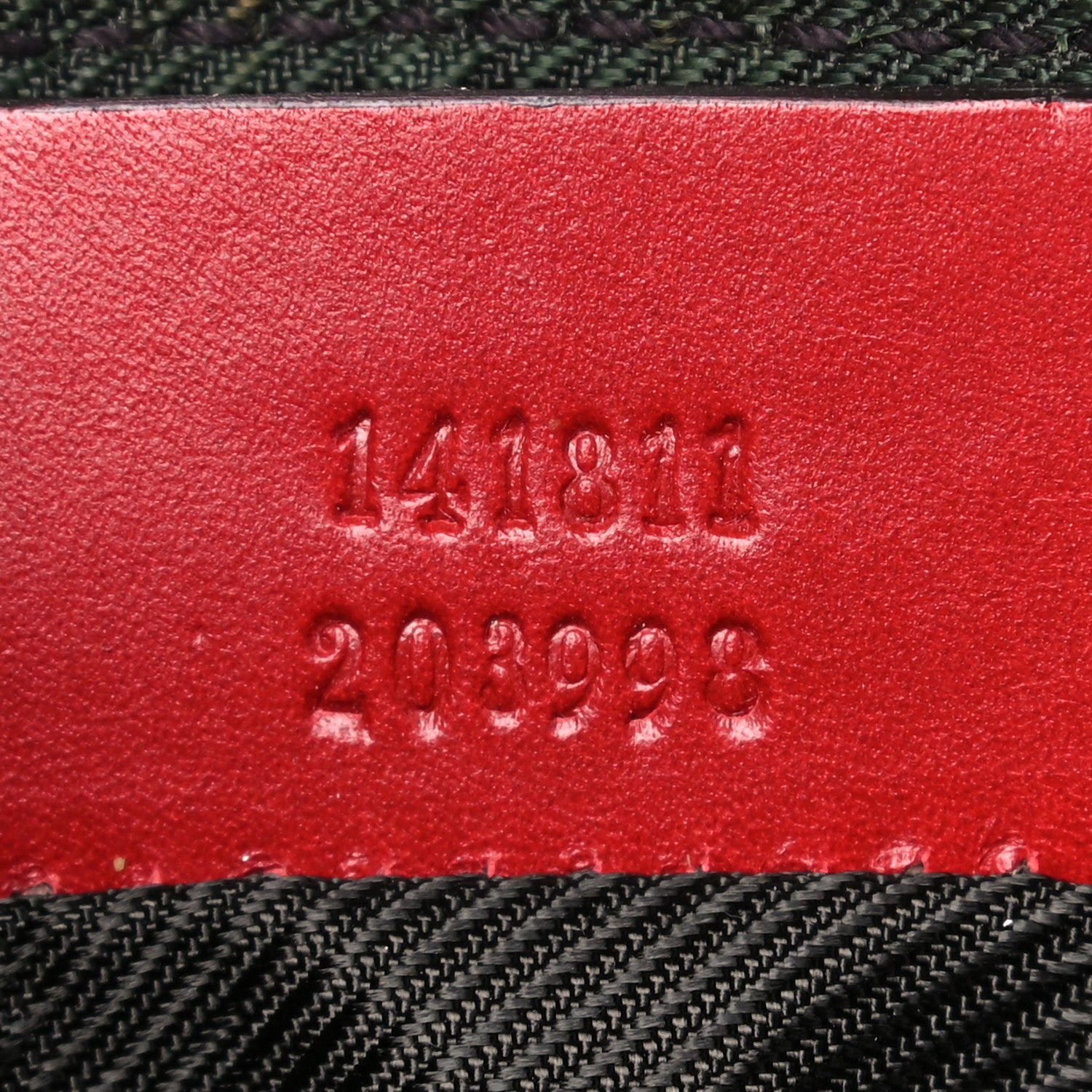 Gucci Guccissima Small Cosmetic Pouch Red 7 of 15