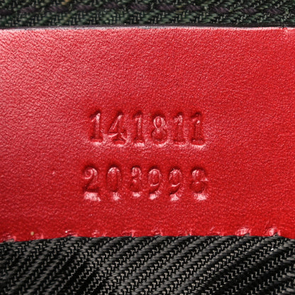 Gucci Guccissima Small Cosmetic Pouch Red 7 of 15
