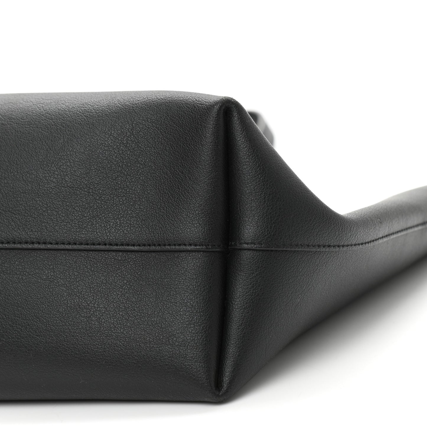 Calfskin Large Shopping Tote Black