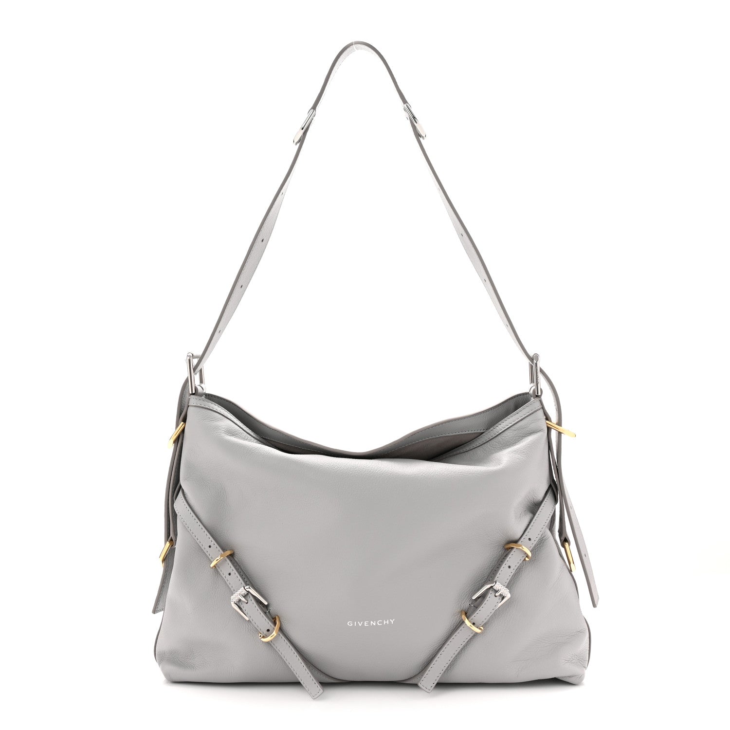 Givenchy Calfskin Medium Voyou Bag Light Grey 1 of 10