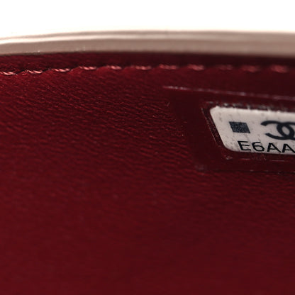 Chanel Grained Goatskin Envelope Clutch With Chain Light Brown 7 of 10