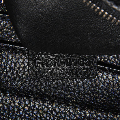 Celine Drummed Calfskin Suede Large Trapeze Black 7 of 8