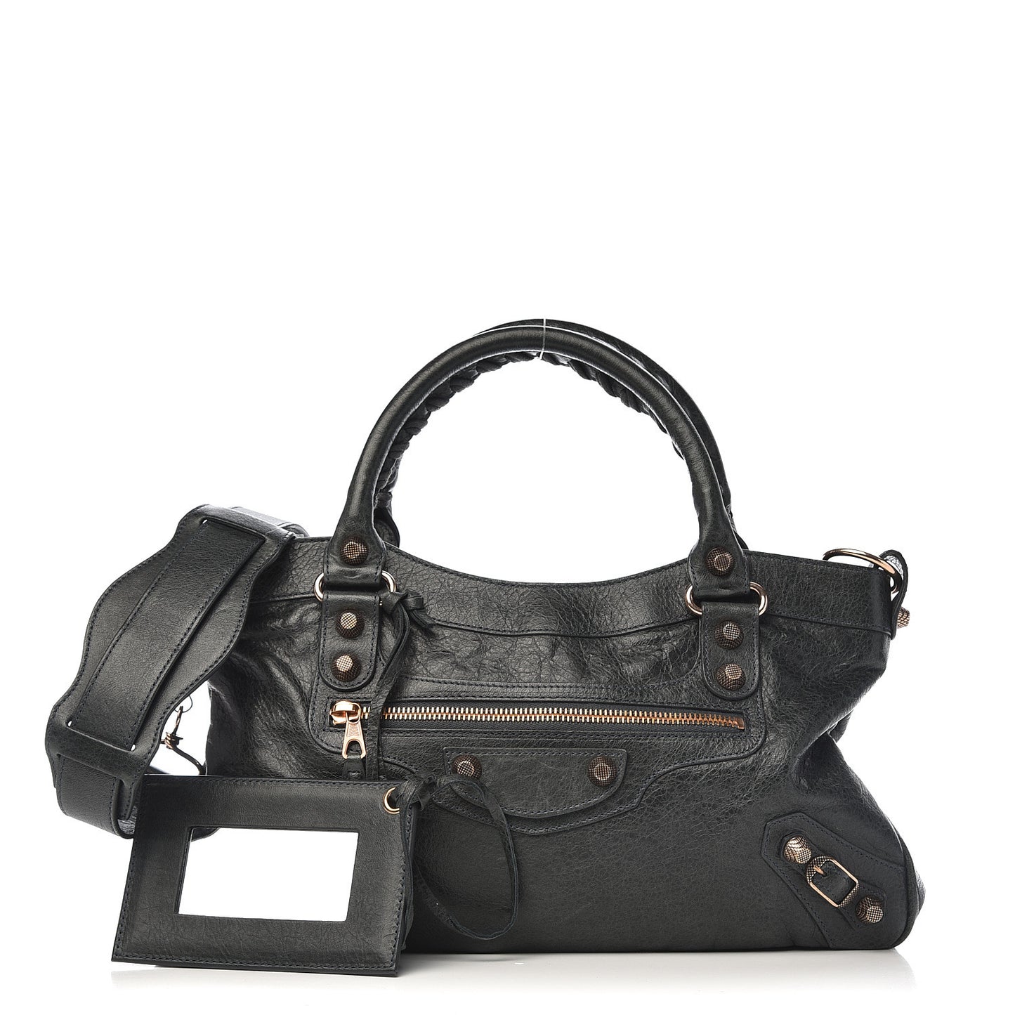 Agneau Giant 12 Rose Gold Hardware First Anthracite