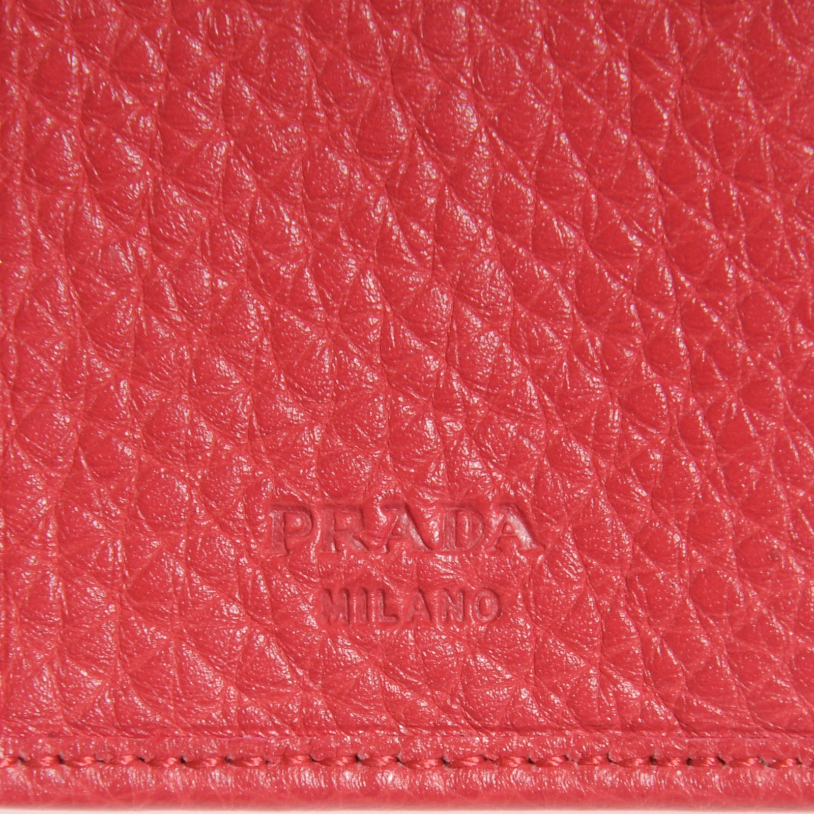 Prada Vitello Daino Compact Wallet Peonia 7 of 9
