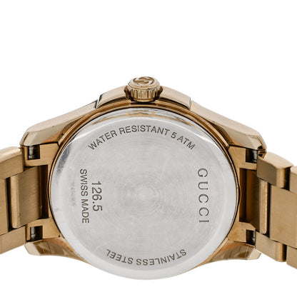 Gucci Stainless Steel 27mm G-Timeless Diamante Quartz Watch Gold 4 of 5