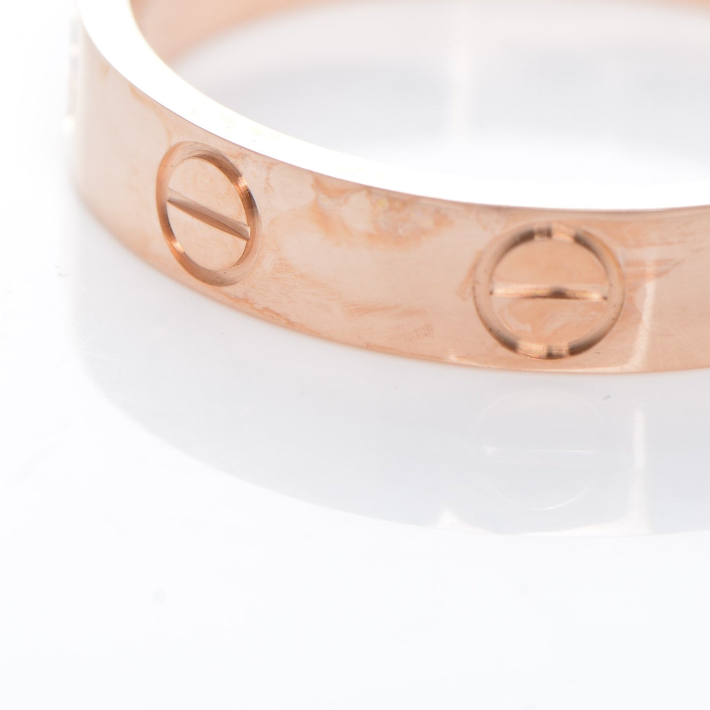 18K Pink Gold 4mm LOVE Wedding Band Ring 52 6