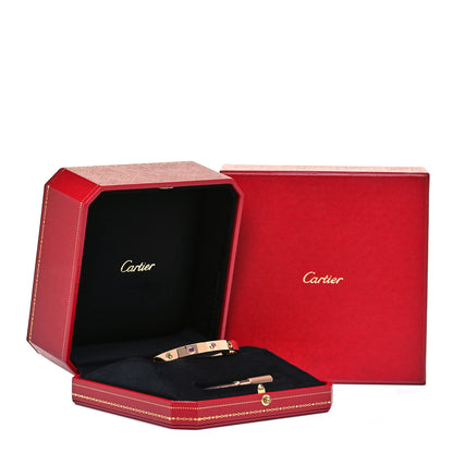 Cartier 18K Pink Gold Sapphire Garnet Amethyst LOVE Bracelet 16 6 of 6