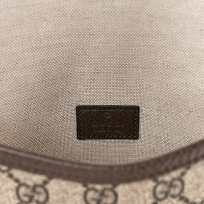 Gucci GG Supreme Monogram Web Medium Neo Vintage Flap Messenger Bag Beige New Acero 6 of 12