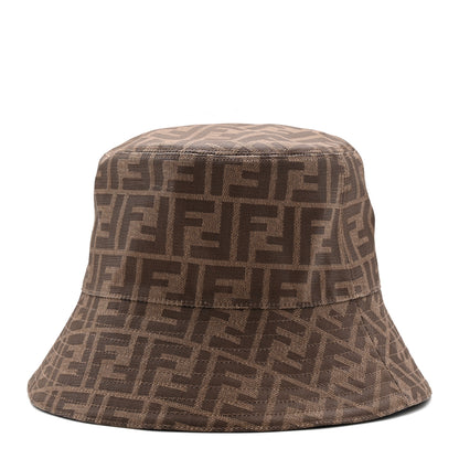 Fendi Technical Fabric FF Reversible Bucket Hat S Tobacco 1 of 14
