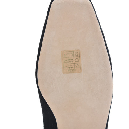 Jimmy Choo Suede Crystal Mirele Ballet Flat 37 Black 9 of 12