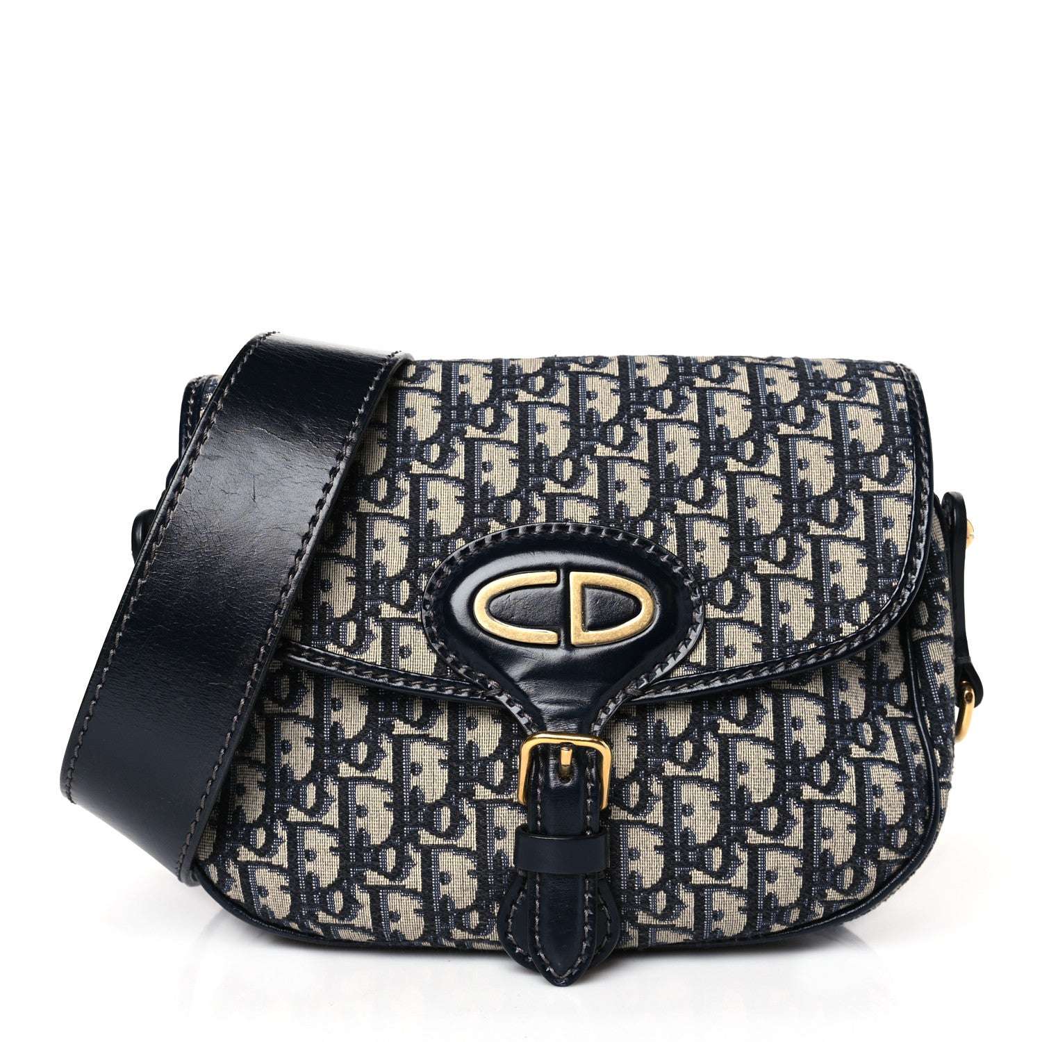 Christian Dior Oblique Medium Bobby Flap Blue 1 of 10