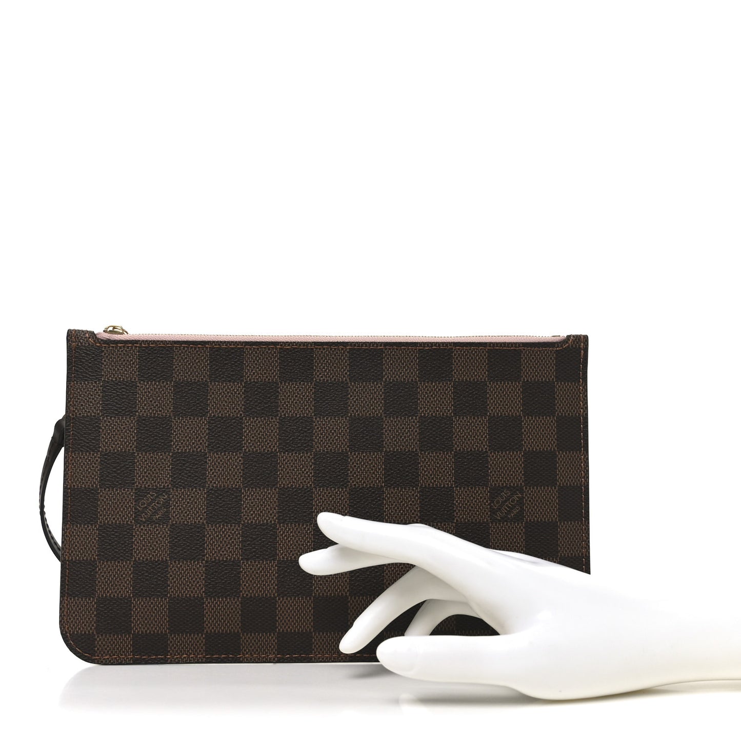 Damier Ebene Neverfull MM GM Pochette Rose Ballerine
