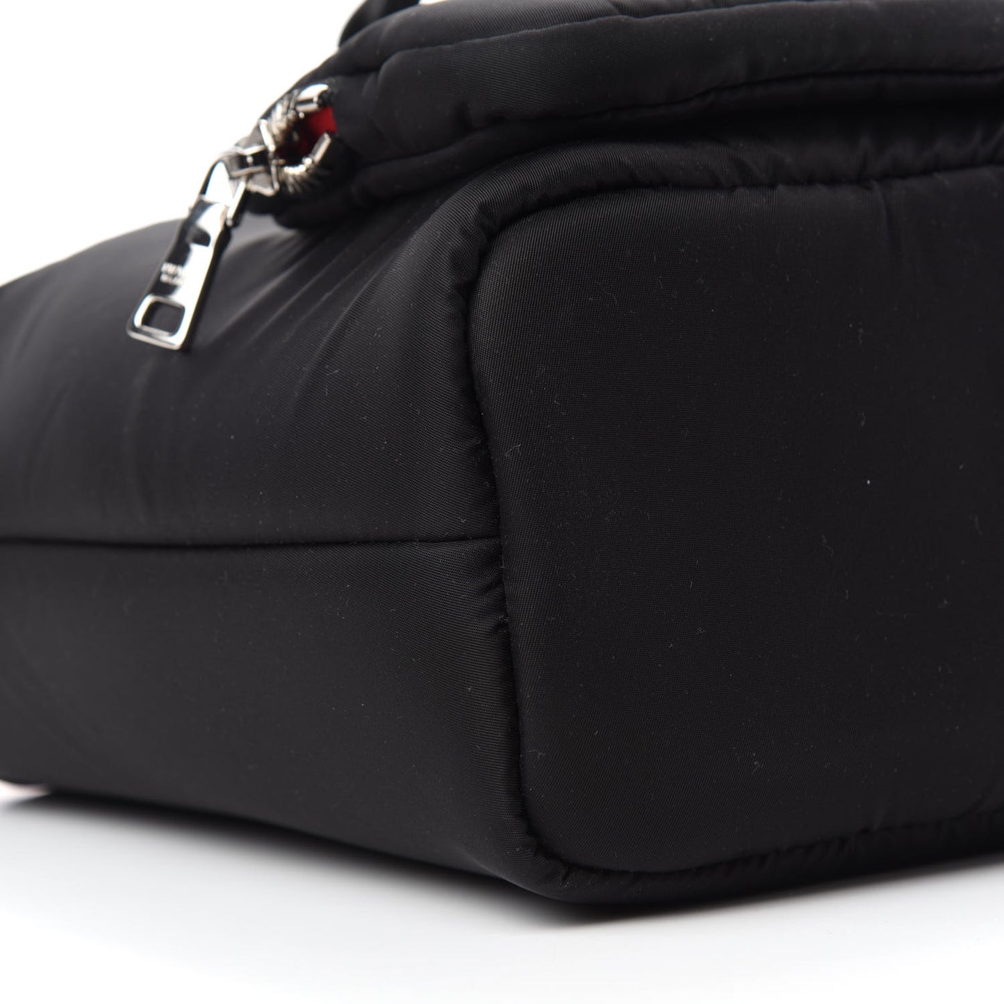 Tessuto Nylon Pocket Small Cargo Tote Black Fuoco