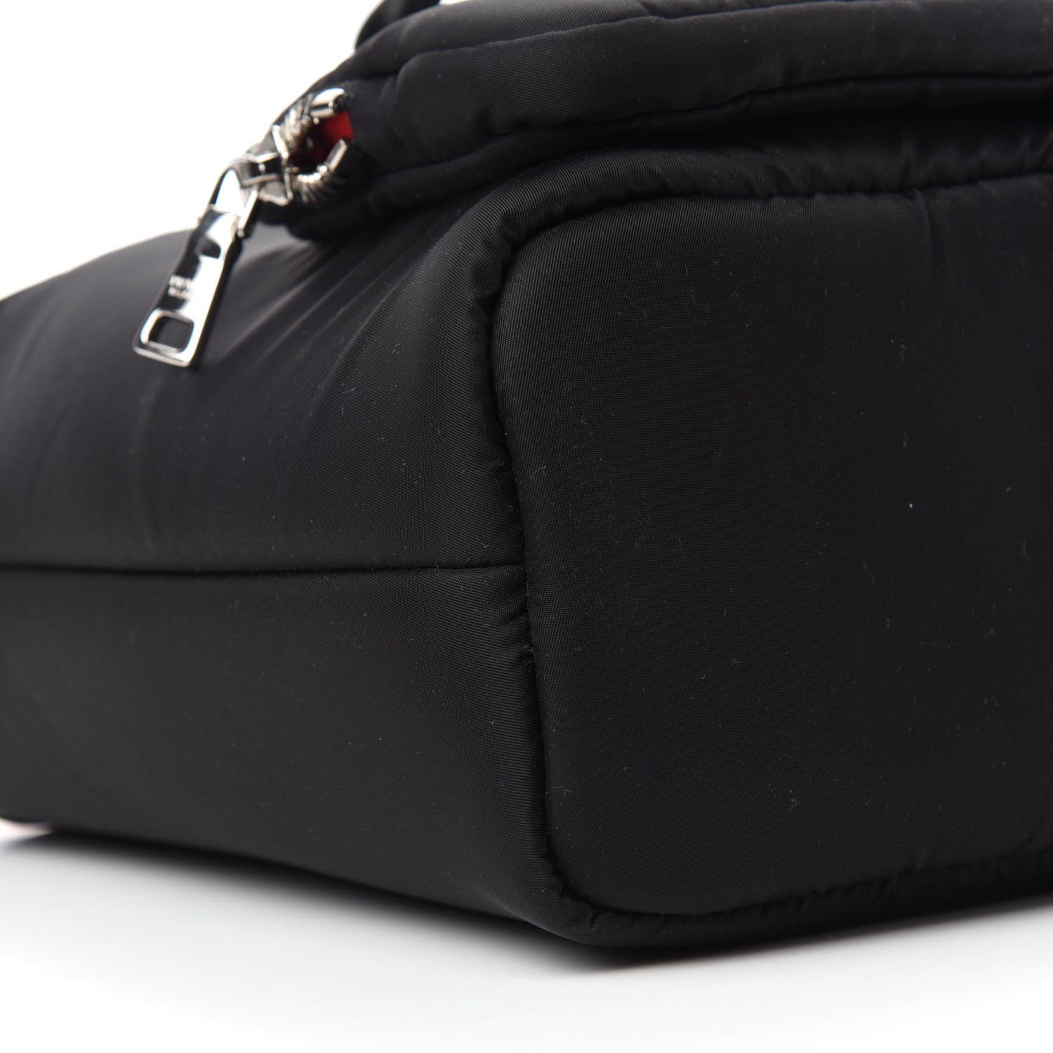 Prada Tessuto Nylon Pocket Small Cargo Tote Black Fuoco 6 of 10