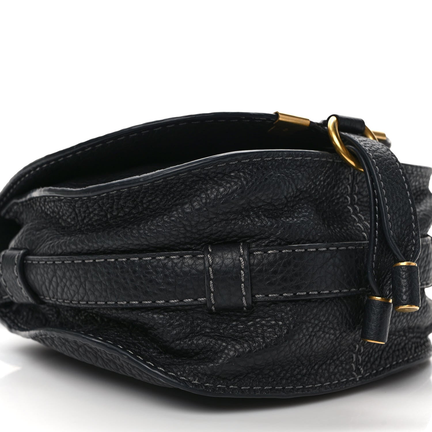 Chloe Calfskin Nano Marcie Saddle Bag Black 9 of 10