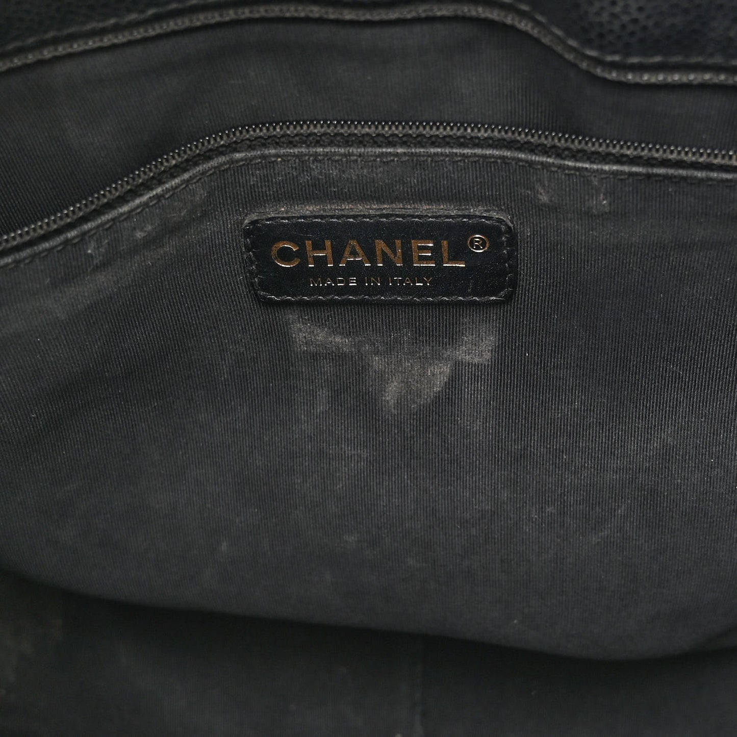 Caviar Quilted Grand Shopping Tote GST Black