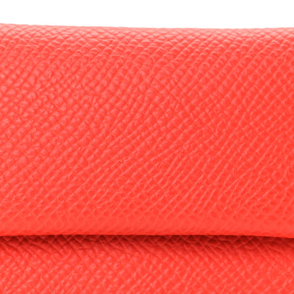 Hermes Epsom Verso Horseshoe Bastia Coin Purse Capucine Nata 8 of 9