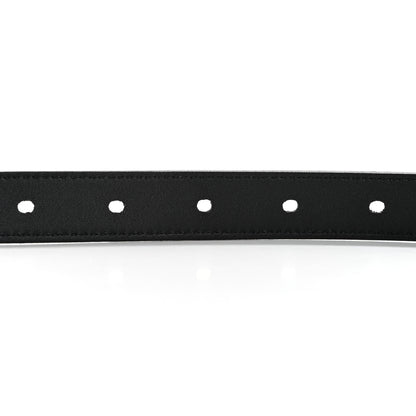 Saint Laurent Smooth Calfskin Square Buckle Belt 100 40 Black 4 of 7