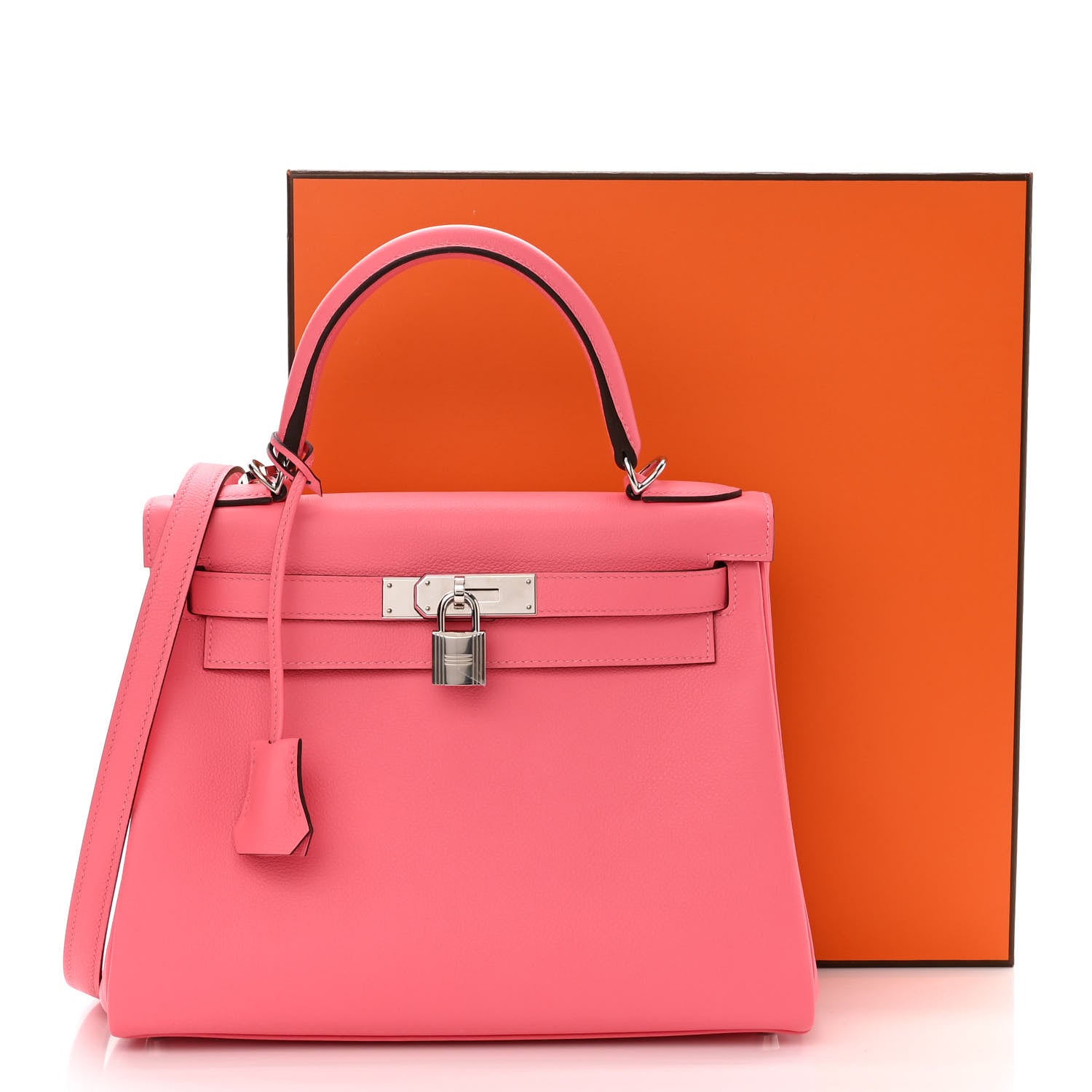 Hermes Evercolor Kelly Retourne 28 Rose Azalee 12 of 12
