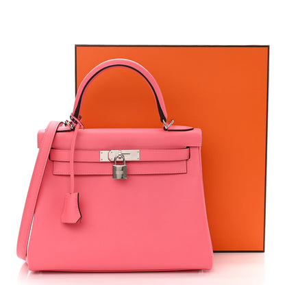 Hermes Evercolor Kelly Retourne 28 Rose Azalee 12 of 12