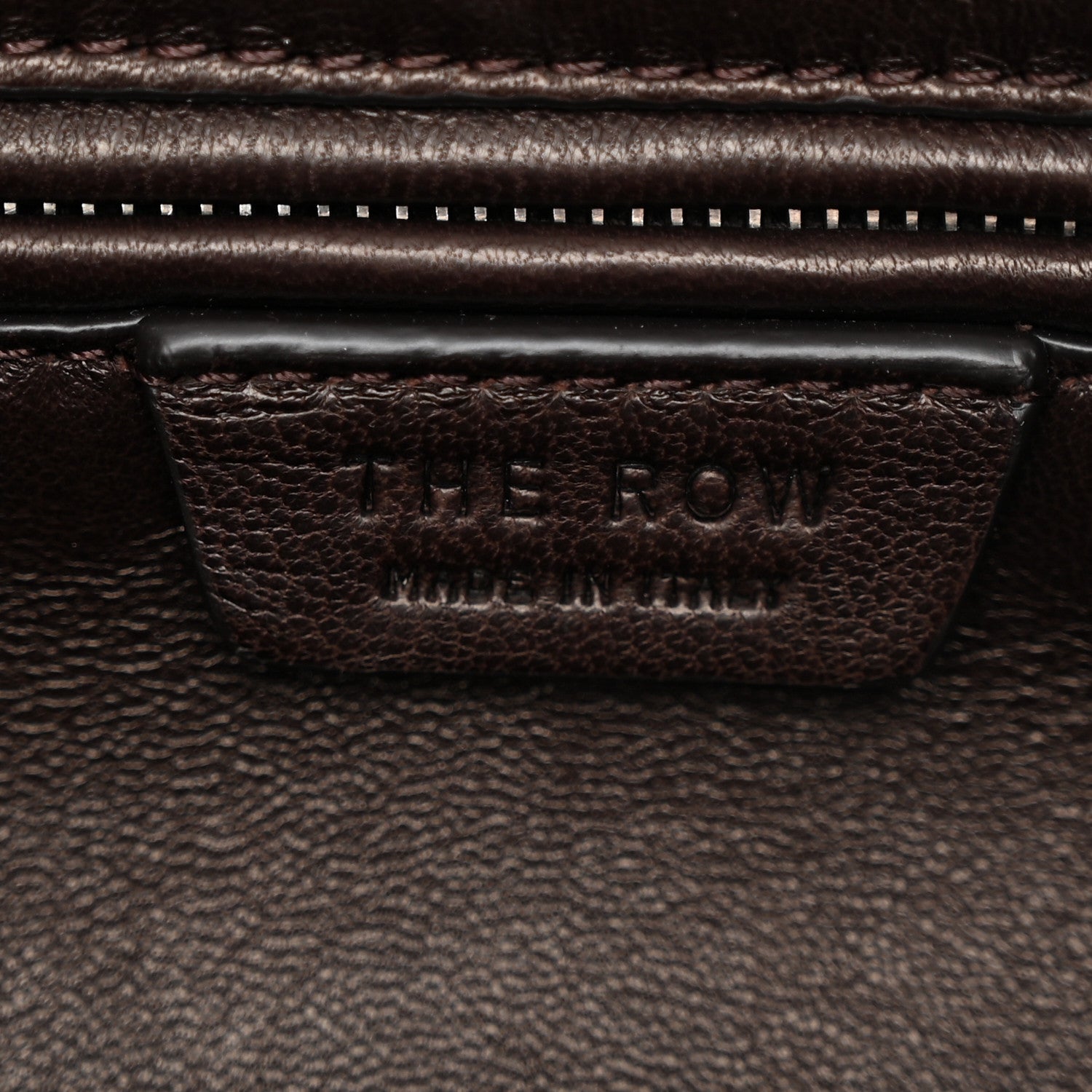 The Row Nappa Astra Bowling Bag Dark Brown Ans 6 of 9