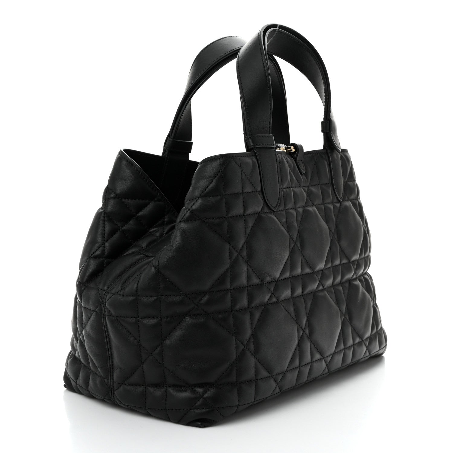 Christian Dior Calfskin Macrocannage Medium Toujours Black 4 of 11