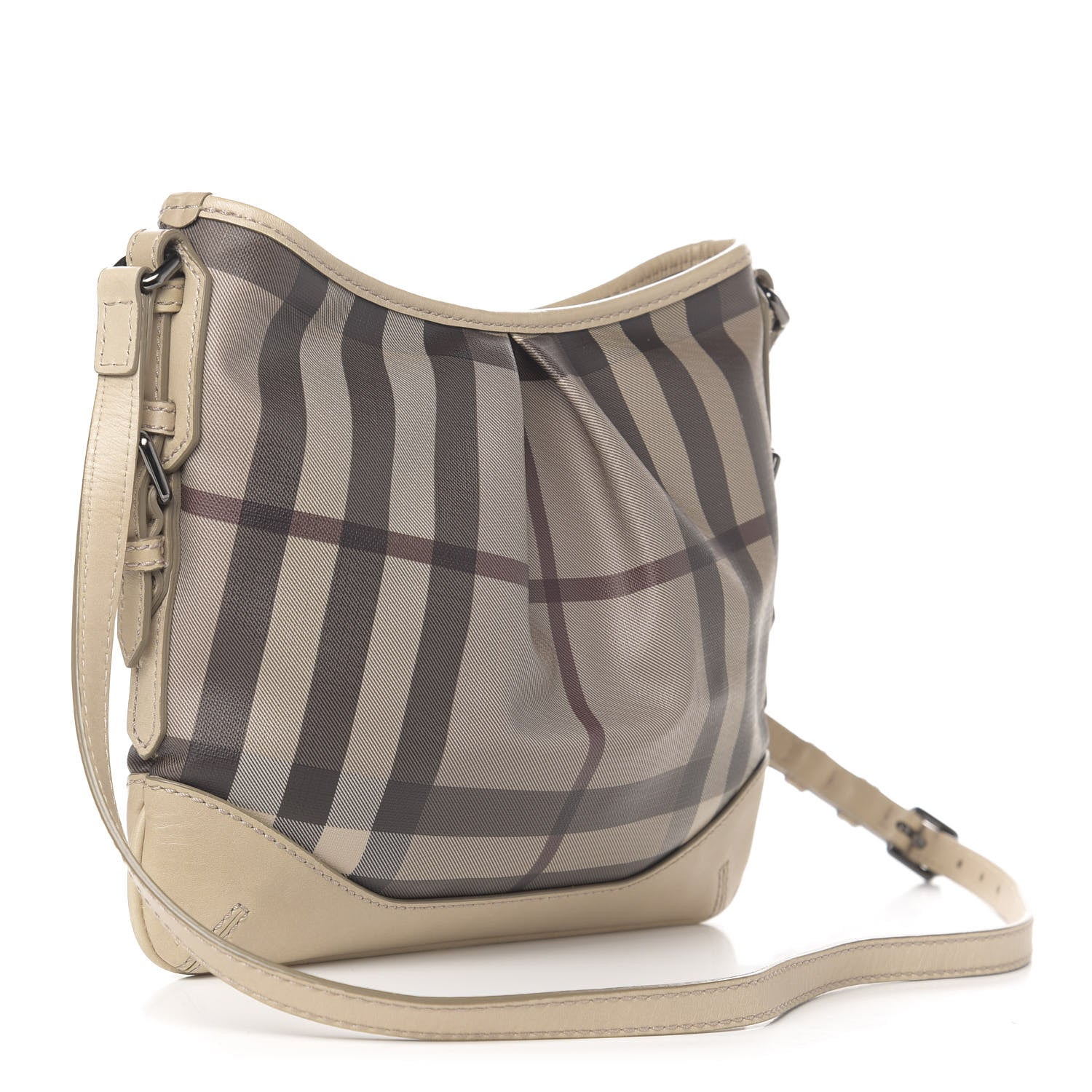 Burberry Smoked Check Hartham Shoulder Bag Trench 3 of 12