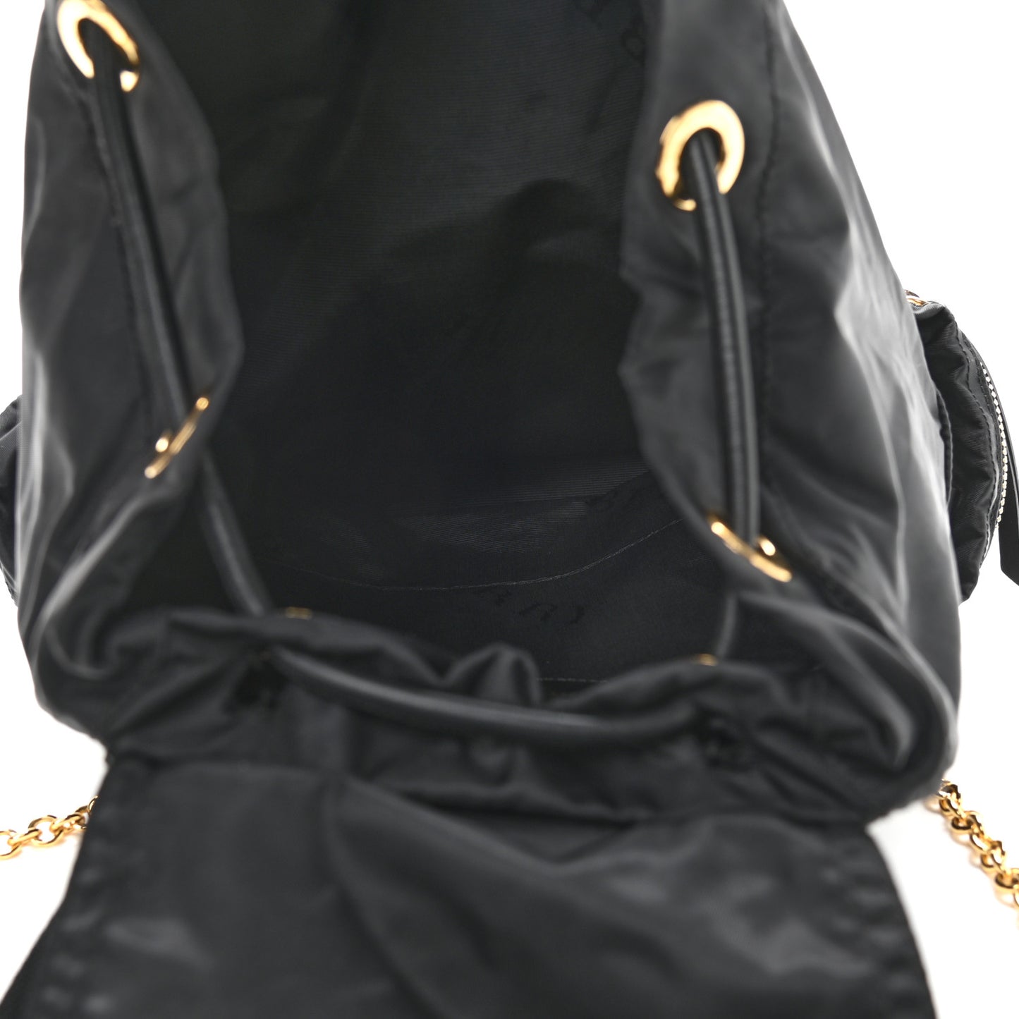 Nylon Medium Rucksack Backpack Black