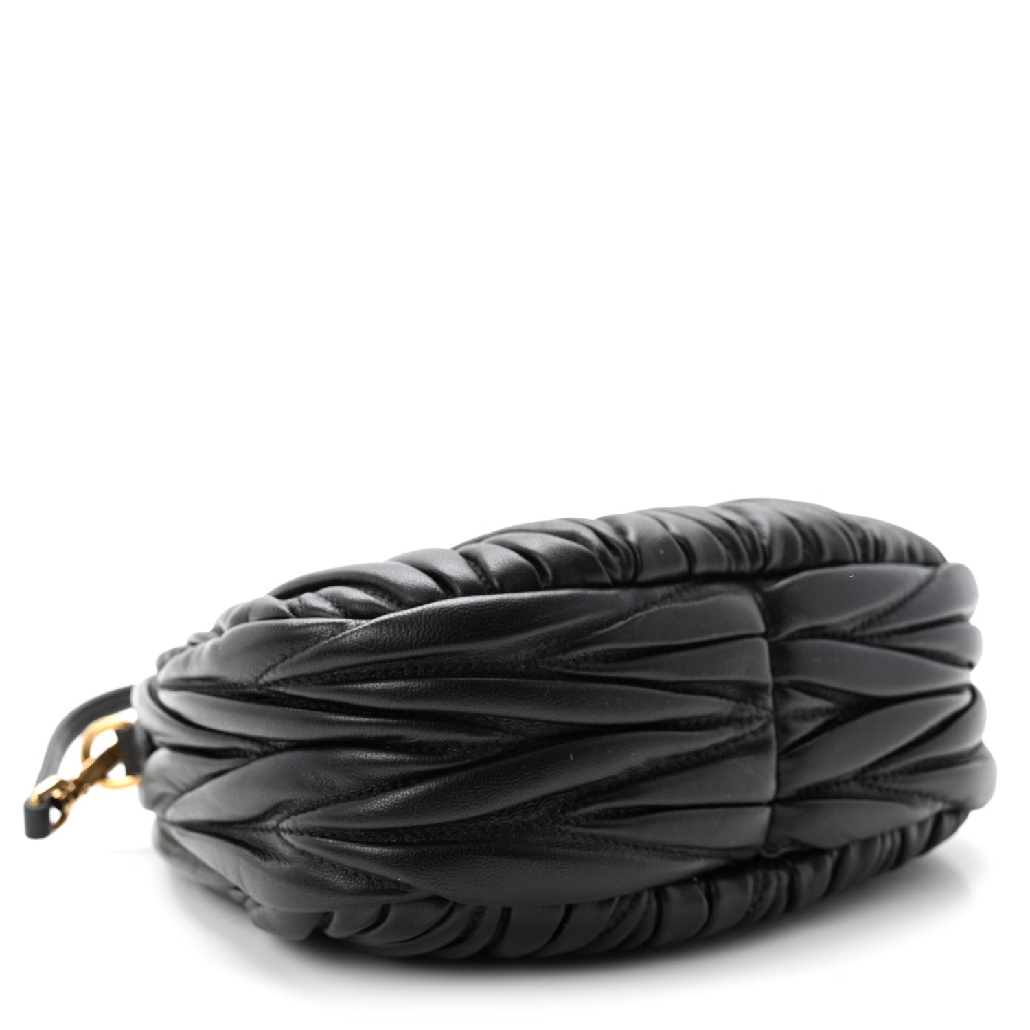 Miu Miu Nappa Matelasse Mini Wander Hobo Black 4 of 9
