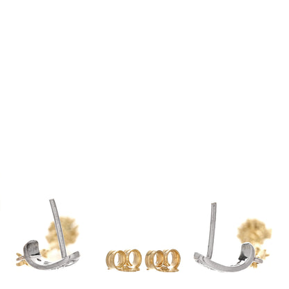 Roberto Coin 18K Yellow White Gold Diamond Drop Earrings 4 of 4