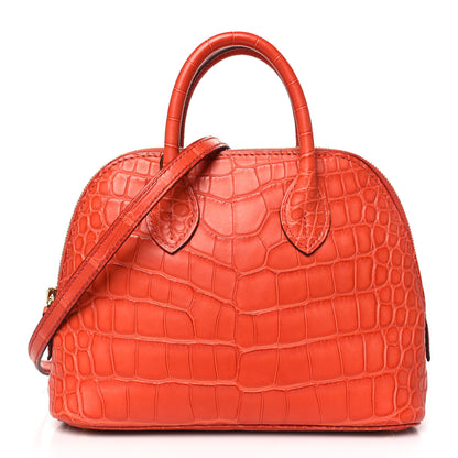 Hermes Matte Alligator Bolide Mini 1923 Sanguine 1 of 11