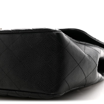 Chanel Caviar Quilted Jumbo Single Flap Black 10 of 10