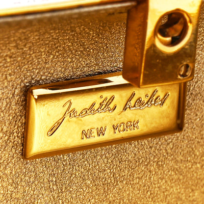 Judith Leiber Crystal Leopard Minaudiere Clutch Pink Gold 6 of 10
