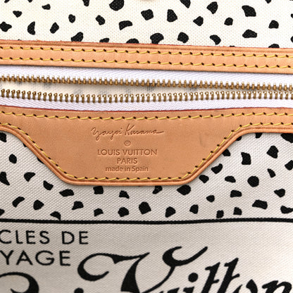 Louis Vuitton Monogram Kusama Waves Neverfull MM White 6 of 14