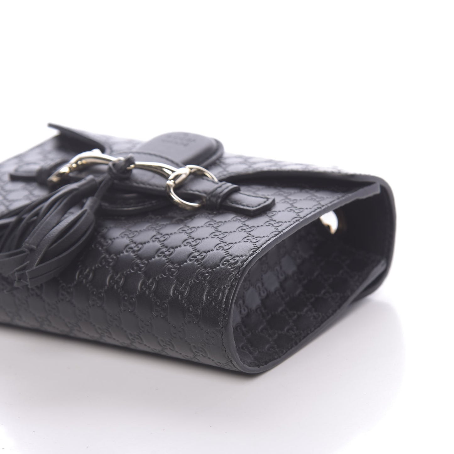Soft Microguccissima Mini Emily Chain Shoulder Bag Black
