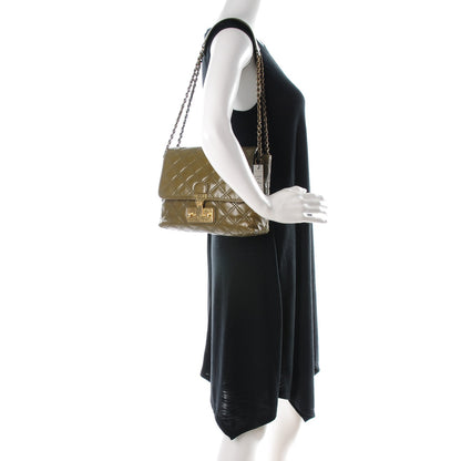 Marc Jacobs Lacquered Lambskin Baroque The Large Single Flap Fern 2 of 8